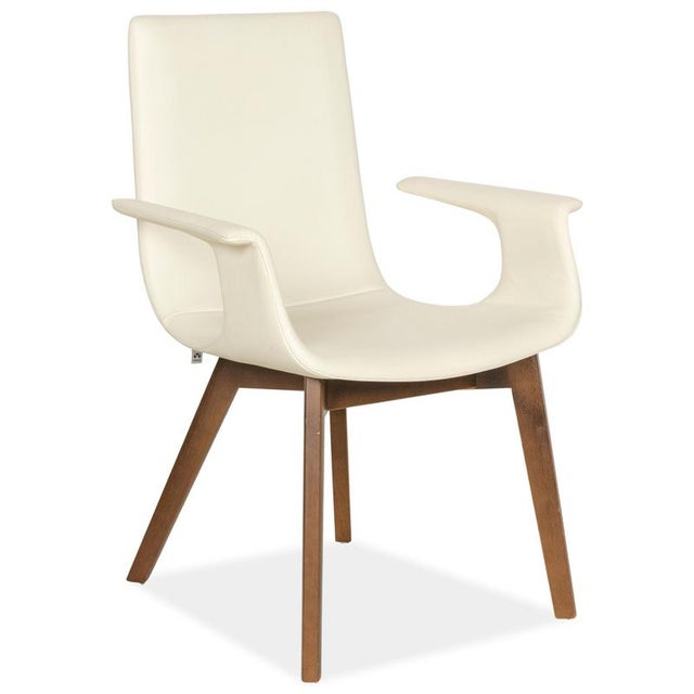 Cream D27 Leather Chairs in Cream from Hülsta, Set of 4 For Sale - Image 8 of 13