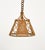 Tan Mid-Century French Riviera Pendant in Rattan and Wicker, Italy, 1960s For Sale - Image 8 of 15