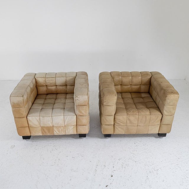 Kubus Armchairs by Josef Hoffmann for Wittmann, 1890s, Set of 2 For Sale - Image 3 of 10
