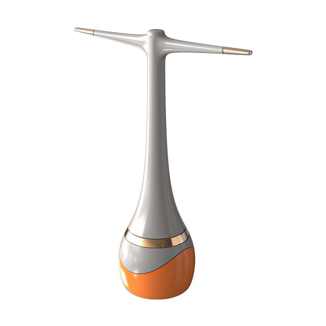 "Candice" Umbrella Stand With Stainless Steel and Bronze Details For Sale - Image 4 of 6