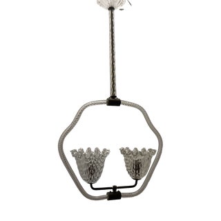 Murano Glass Pendant by Ercole Barovier for Murano, 1950s For Sale