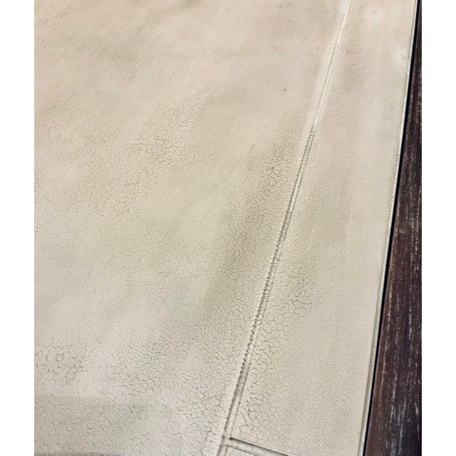 2010s Hickory White Cerused Wood Antiqued Cream Writing Desk For Sale - Image 5 of 6