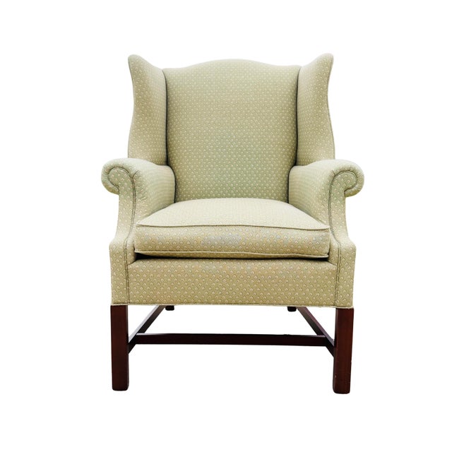 Vintage Hickory Chair Chippendale Wingback Chair | Historic James River Plantations Collection | Traditional American...