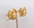 Gold Vintage 1980s Signed Les Bernard Goldtone Faux-Pearl Flower Clip Earrings-2 Pieces For Sale - Image 8 of 8