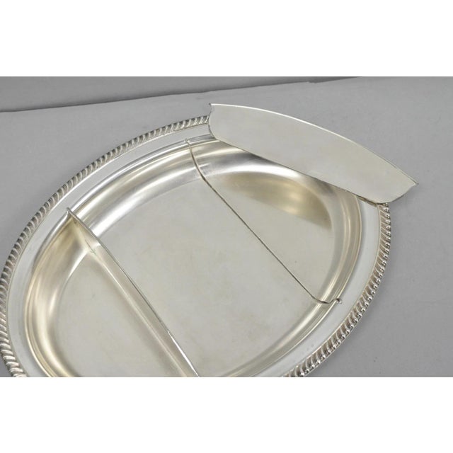 Antique English Regency Silver Plated Large Covered Serving Dish 'M" Monogram For Sale - Image 12 of 17