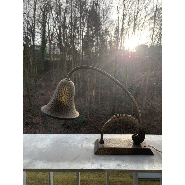 Art Deco Hammered Table Lamp, 1920s For Sale - Image 16 of 16
