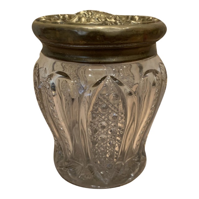 Mid 20th Century Antique British Biscuit Jar For Sale