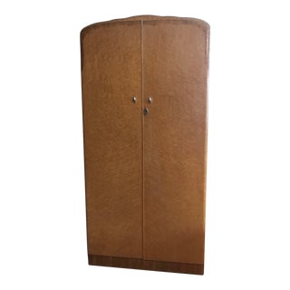 Mid-Century Modern Birdseye Maple Armoire For Sale