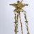 Metal Art Nouveau Ceiling Lamp in Bronze, 1900s For Sale - Image 7 of 12