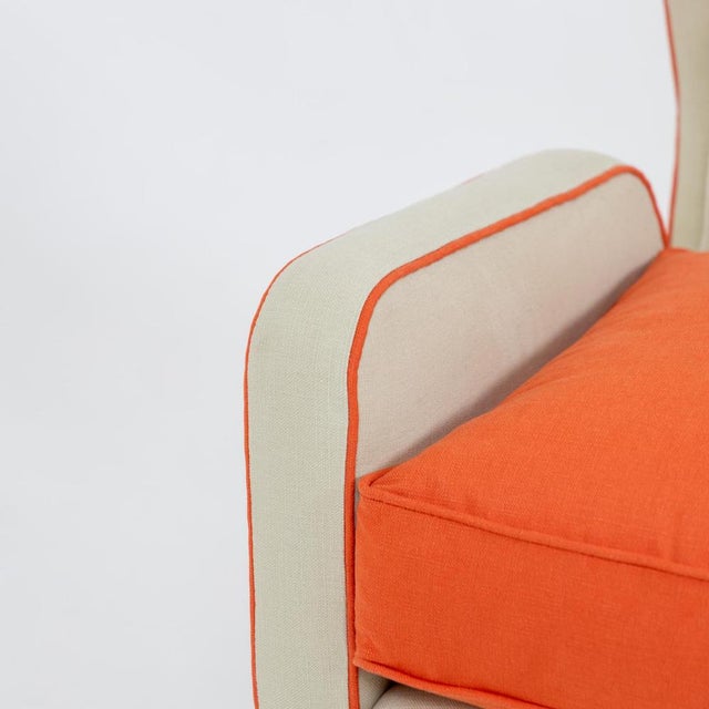 Wingback Lounge Chair attributed to Bega, Italy, 1950s For Sale - Image 3 of 6