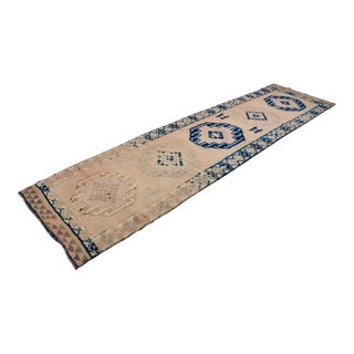 Decorative Handknotted Wool Runner For Sale