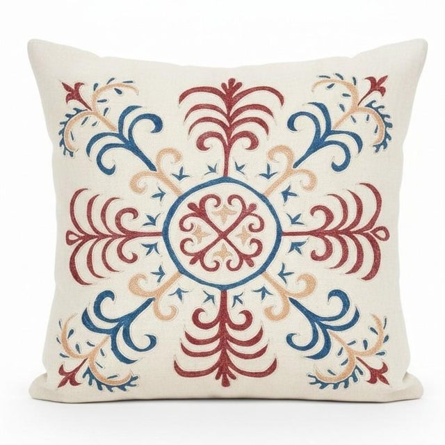 New Hand-Embroidered 100% Silk Cushion Cover – Authentic Uzbek Textile Art Elevate your home décor with this exquisite...