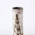 Mid-Century Modernist White and Earth Toned Tapered Ceramic Vase With Leaf Motif For Sale - Image 11 of 13