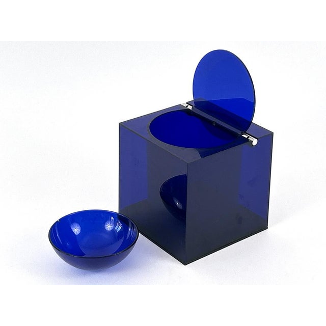 Blue Acrylic Ice Bucket by Studio O.P.I. for Cini & Nils, Italy, 1970s For Sale - Image 18 of 18
