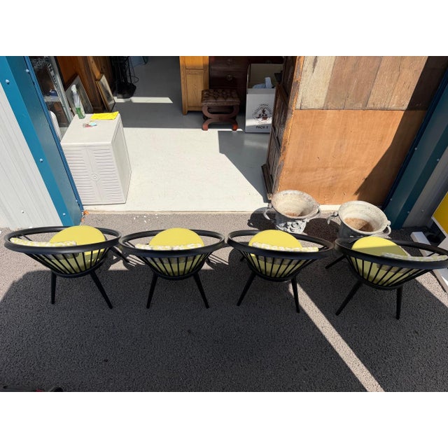Modern Chairs with Lime Green Upholstery, 2000s, Set of 4, in Very Good conditions. Designed from 2000