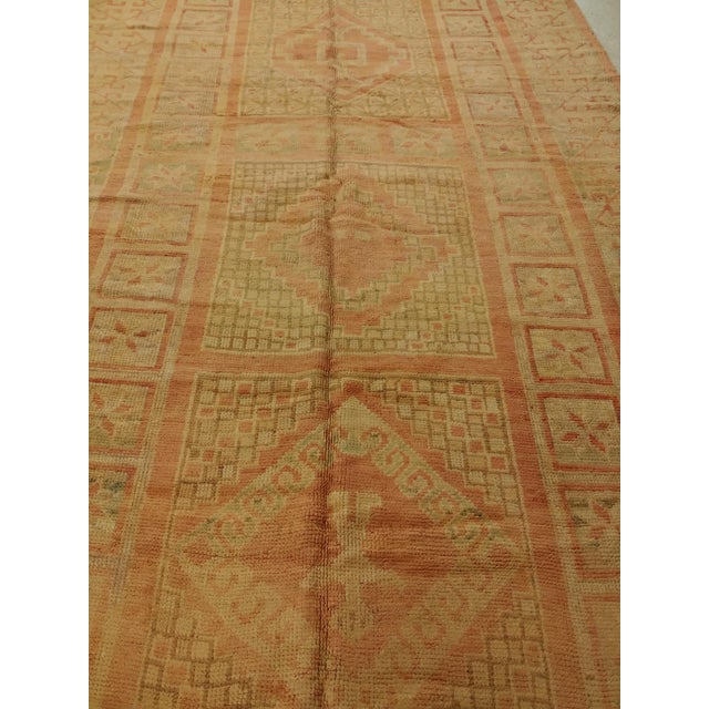 Antique Oushak Carpet, Handmade Oriental Rug, Pink Rug, Taupe, Cream, Gray For Sale - Image 10 of 18