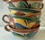 Mid 20th Century Set of 6 Vintage Hand Painted Mexican Pottery Cups For Sale - Image 5 of 10