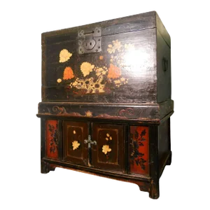 Early 19th Century Antique Chinese Chest on Chest - a Pair
