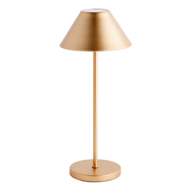 Alluna Cordless Led Lamp 14" - Champagne/Gold For Sale