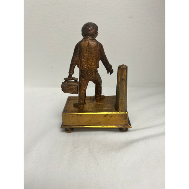 Antique 19th Century Continental Gilt Bronze "Bootblack" Figure For Sale - Image 4 of 6
