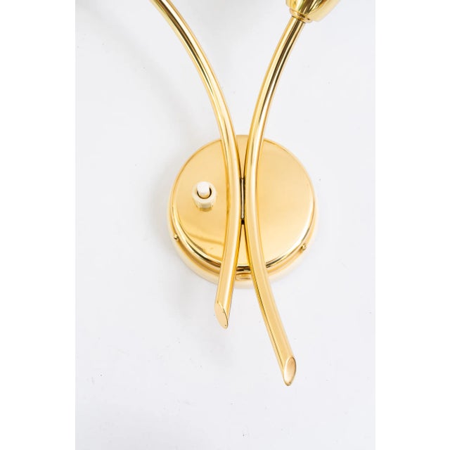 Mid-Century Modern Wall Lamps by Rupert Nikoll, Vienna, Austria, 1960s, Set of 2 For Sale - Image 3 of 12