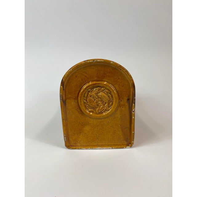 Rustic 19th Century Chinese Ceramic Pillow For Sale - Image 3 of 9