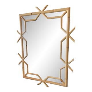 Serena & Lily Lanai Rattan Mirror For Sale