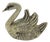 Vintage Italian Silver 800 Swan Miniature Figurine, 1960s For Sale