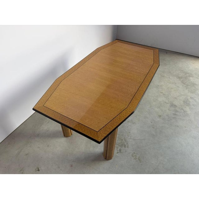 Vintage Dining Table in Burl Wood, 1980s For Sale - Image 3 of 13