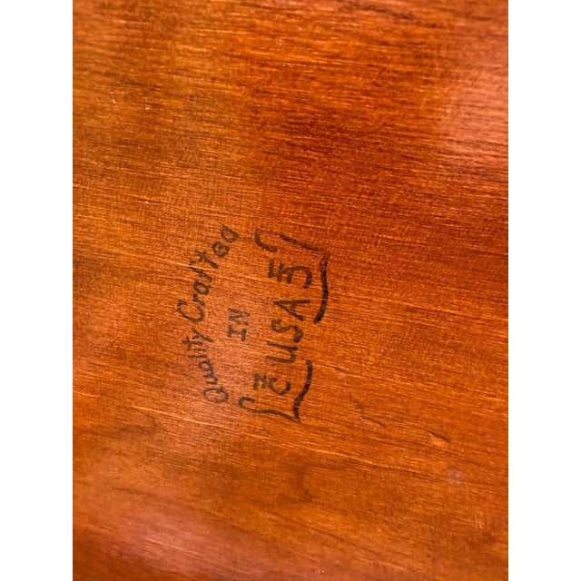 Vintage Shaker Style High Ladder Back Solid Wood Dining Chairs. Set of 4. For Sale - Image 9 of 15