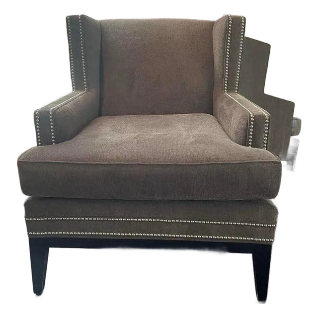 Modern Gray Accent Chair by Mitchell Gold + Bob Williams For Sale