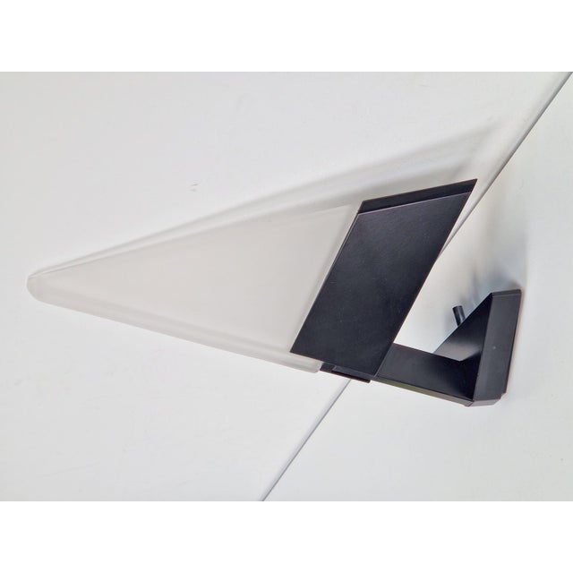 Postmodern Metal & Glass Wall Lamp, Italy, 1980s For Sale - Image 11 of 11