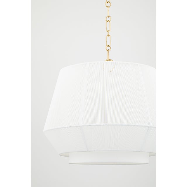 Hudson Valley Lighting Debi 18 in. 1 Light Pendant in Aged Brass Finish For Sale In New York - Image 6 of 11