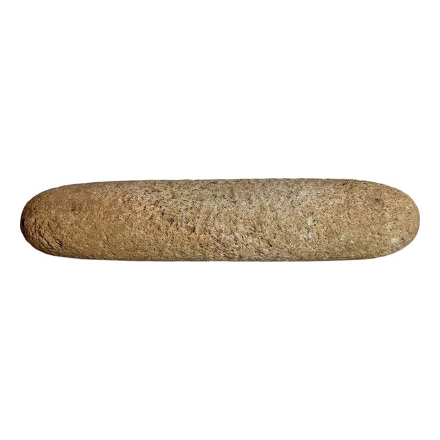 Original Antique African Stone Grain Pestle For Sale