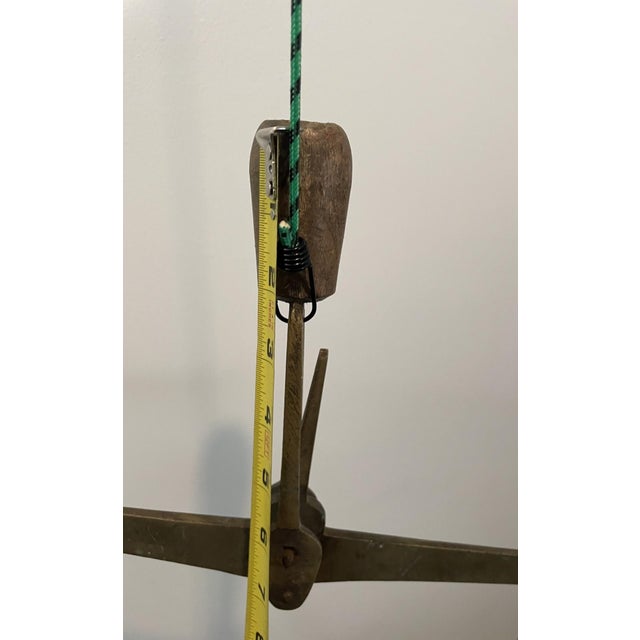 1918 Ottoman Empire Brass 16" Balance Scale — Crowned Anchor Maritime Guild Mark For Sale - Image 18 of 18