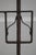 1930s Colonial Wrought Iron Tripod Adjustable Floor Lamp W. Tole Shade For Sale - Image 9 of 9
