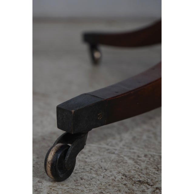 Wood Theodore Alexander Althorp Mahogany Tilt Top Breakfast Table For Sale - Image 7 of 12