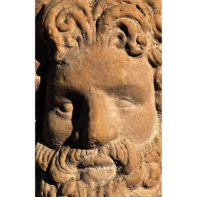 Small Terracotta Head of Zeus, 1900 For Sale - Image 3 of 6