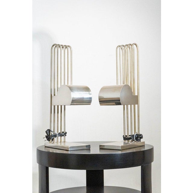 Art Deco Architectural Table Lamps by Marcel Breuer, France, 1920s, Set of 2 For Sale - Image 17 of 17