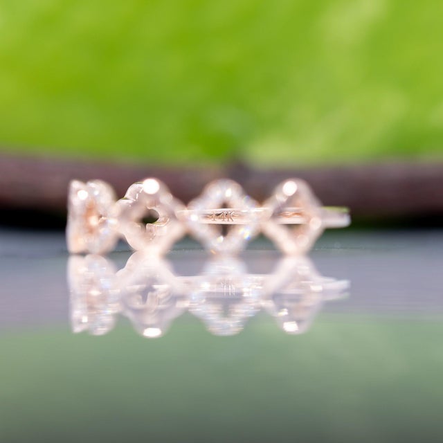 Natural Diamond Band in Solid 14k Gold | Earth-Mined Diamonds For Sale - Image 9 of 9