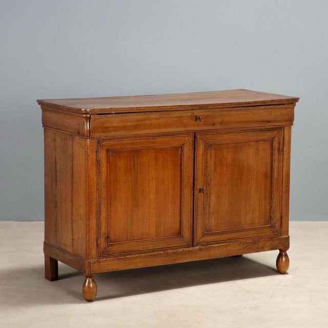 Antique Walnut and Fir Cupboard with Drawers, Italy, Early 20th Century For Sale - Image 10 of 10