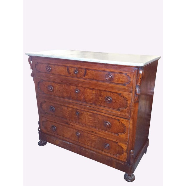 Louis Philippe Chest of Drawers, 1880 For Sale - Image 9 of 12