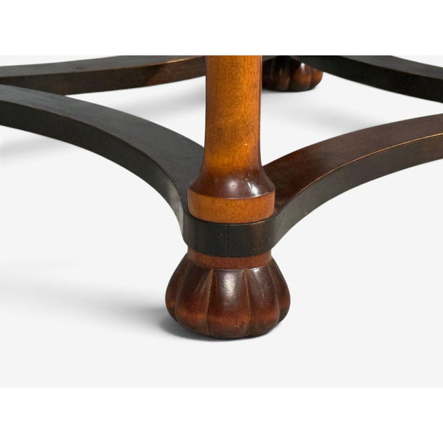 Auburn Swedish Modern, Coffee Table, Stained Birch, Sweden, 1930s For Sale - Image 8 of 14