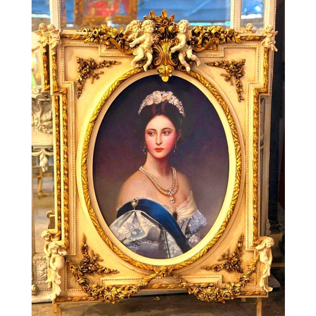 Add timeless European elegance to your interior with this stunning French-style decorative portrait. Featuring an elegant...