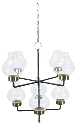 Mid-Century Chandelier by Anders Pehrson for Ateljé Lyktan