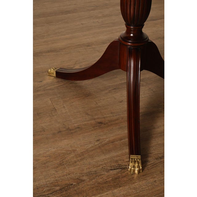 Wood Henkel Harris Double Pedestal Mahogany Dining Table For Sale - Image 7 of 18