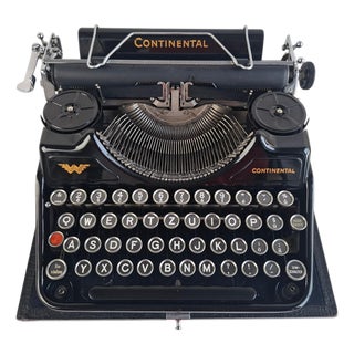 Art Deco Continental Portable Typewriter with Case, Germany, 1930 For Sale