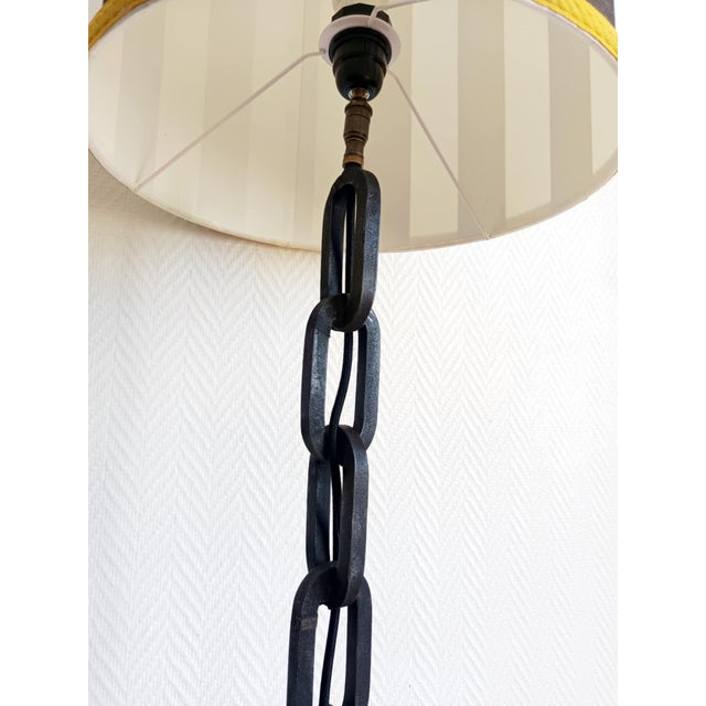 Brutalist Wrought Iron Floor Lamp in the style of Franz West, 1950s For Sale - Image 9 of 14