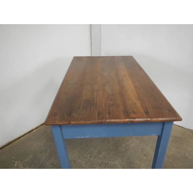 Spruce and Chestnut Table, 1950s For Sale - Image 6 of 8