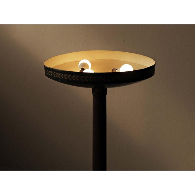 Mahogany and Metal Floor Lamp, 1930s For Sale - Image 15 of 18
